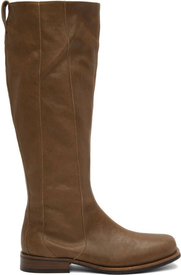 Our Legacy Brown Camion Tall Boots - Picture 4