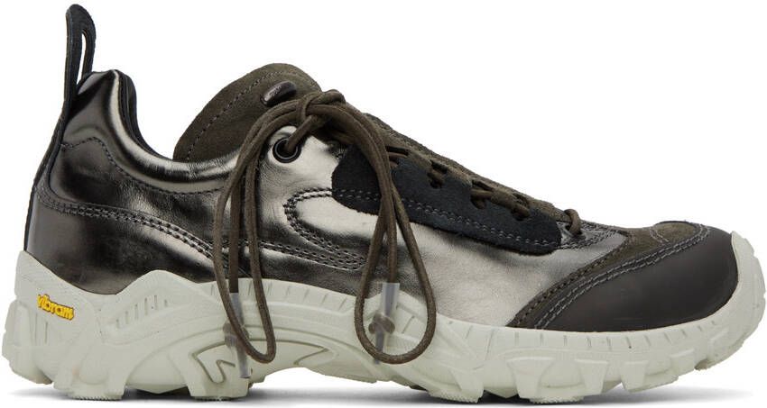 Our Legacy Gray & Silver Gabe Sneakers - Picture 10