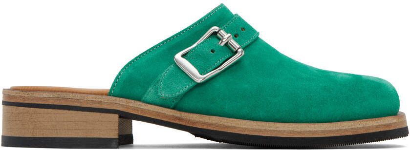 Our Legacy Green Camion Mules - Picture 5