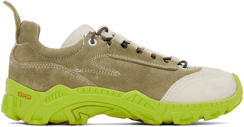 Our Legacy Off-White & Taupe Gabe Sneakers - Picture 5