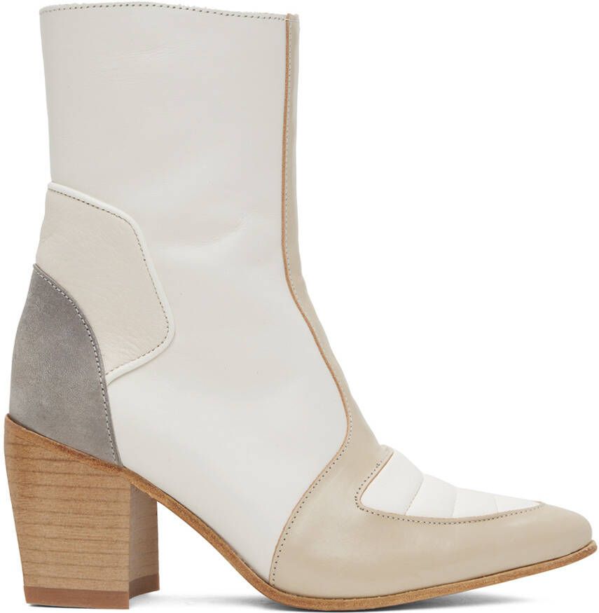 Our Legacy Off-White Saber Boots - Picture 5