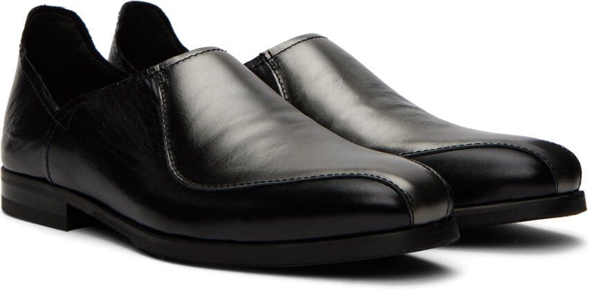 Our Legacy Black & Silver Cab Slippers - Picture 2