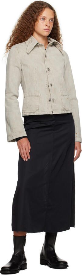 Our Legacy Black Leather Camion Ankle Boots - Picture 5