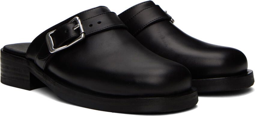 Our Legacy SSENSE Exclusive Black Leather Camion Mule Loafers - Picture 3