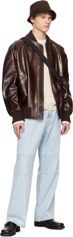 Our Legacy SSENSE Exclusive Black Leather Camion Mule Loafers - Picture 8