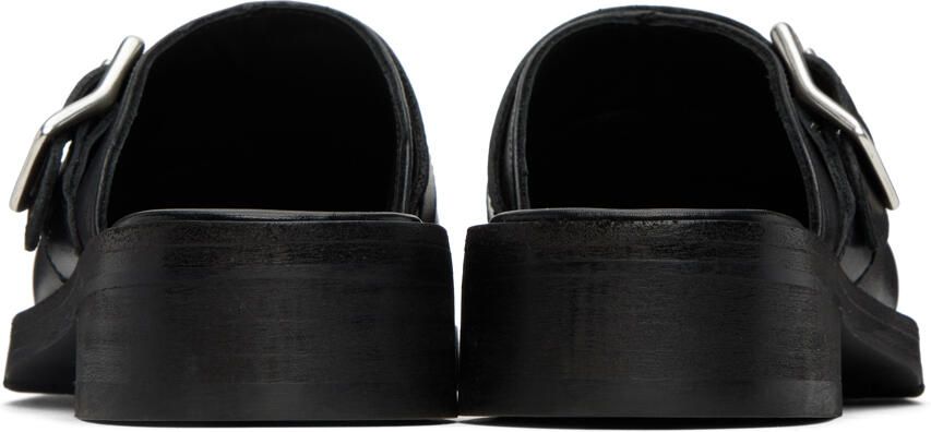 Our Legacy SSENSE Exclusive Black Leather Camion Mule Loafers - Picture 9