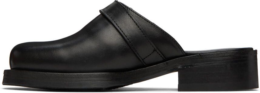 Our Legacy SSENSE Exclusive Black Leather Camion Mule Loafers - Picture 7