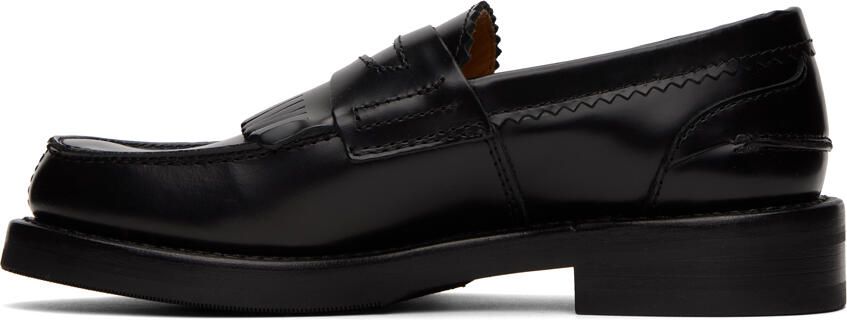 Our Legacy Black Serrated Loafers - Picture 3