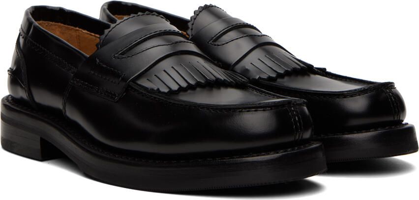 Our Legacy Black Serrated Loafers - Picture 2