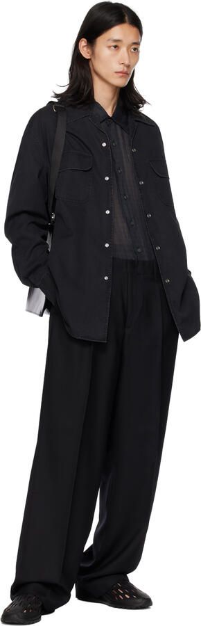 Our Legacy Black Strainer Sneakers - Picture 4