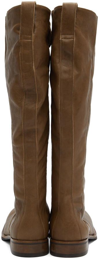 Our Legacy Brown Camion Tall Boots - Picture 3