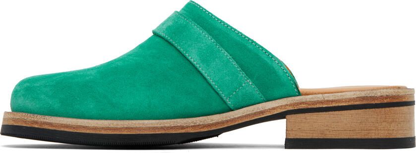Our Legacy Green Camion Mules - Picture 3