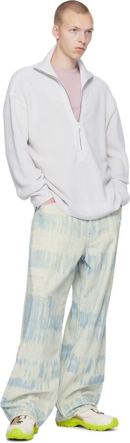 Our Legacy Off-White & Taupe Gabe Sneakers - Picture 4