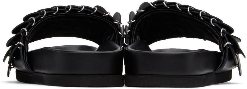 Paco Rabanne Black Pacoïo Flat Sandals - Picture 2
