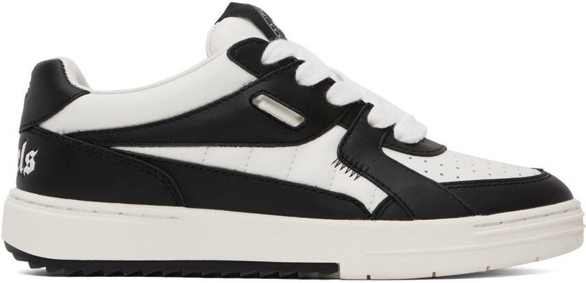 Palm Angels Black & White University Sneakers - Picture 4