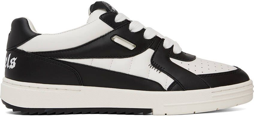 Palm Angels Black & White University Sneakers - Picture 5