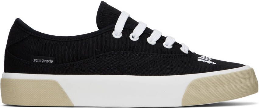 Palm Angels Black Logo Skaters Sneakers - Picture 5