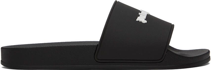 Palm Angels Black New Logo Slides - Picture 5
