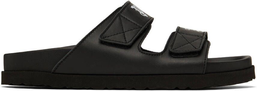 Palm Angels Black Rubber Sandals