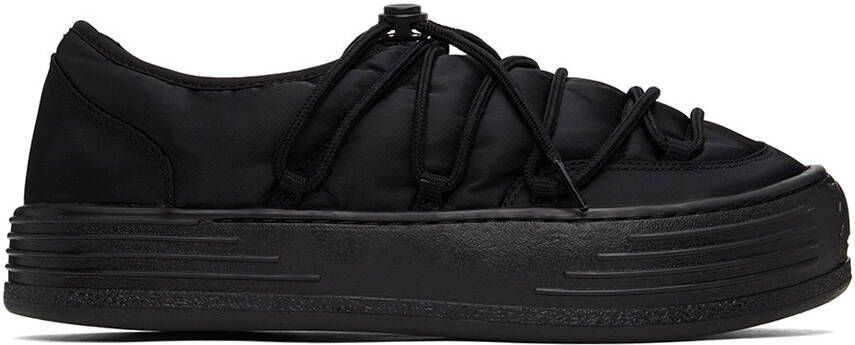 Palm Angels Black Snow Puffed Sneakers - Picture 4