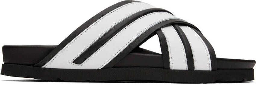 Palm Angels Black Track Sandals - Picture 2