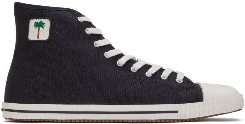 Palm Angels Black Vulcanized High Top Sneakers