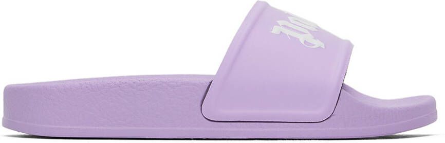 Palm Angels Kids Purple Pool Big Kids Slides - Picture 4