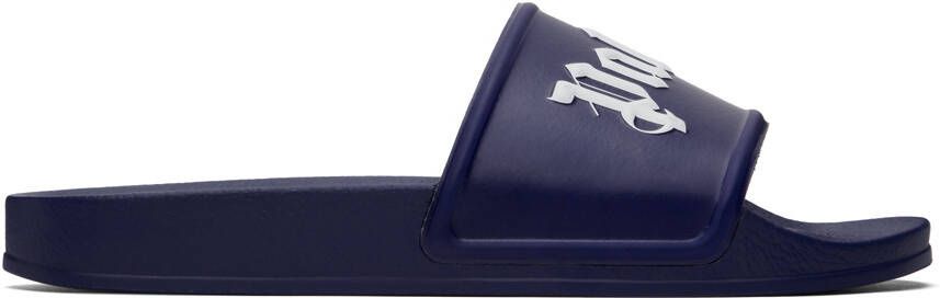 Palm Angels Navy Pool Slides