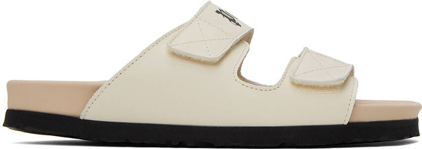 Palm Angels Off-White Logo Sandals - Picture 5