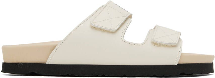 Palm Angels Off-White Logo Sandals - Picture 5