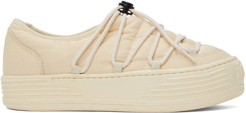 Palm Angels Off-White Snow Puffed Sneakers - Picture 5