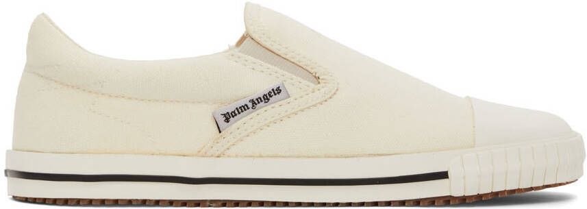 Palm Angels Off-White Square Vulcanized Slip-On Sneakers
