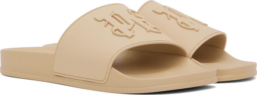 Palm Angels monogram-embossed slides Neutrals - Picture 2