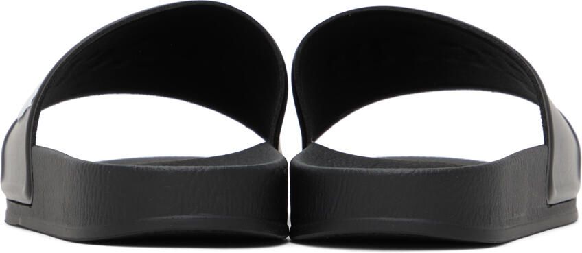 Palm Angels Black Embossed Slides - Picture 2