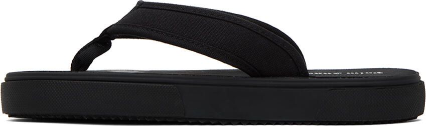 Palm Angels Black Logo Flip Flops - Picture 4