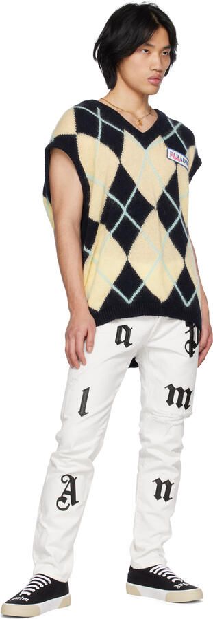 Palm Angels Black Logo Skaters Sneakers - Picture 4