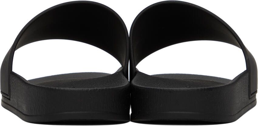 Palm Angels Black New Logo Slides