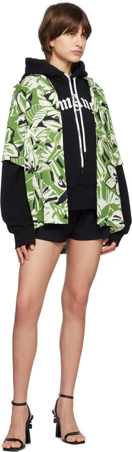 Palm Angels Black Sculptural Heeled Sandals - Picture 4