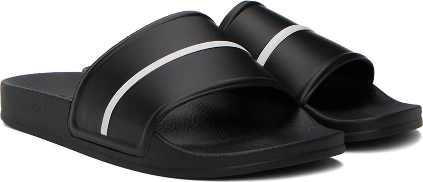 Palm Angels Black Track Pool Slides - Picture 2