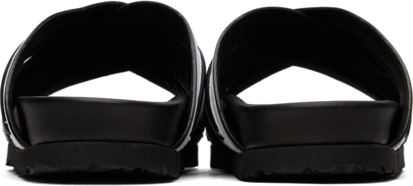 Palm Angels Black Track Sandals - Picture 4