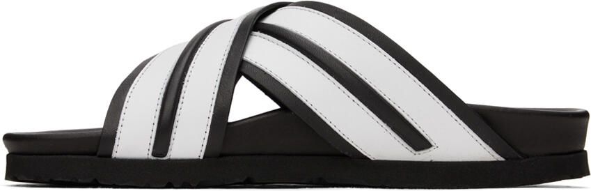 Palm Angels Black Track Sandals - Picture 3