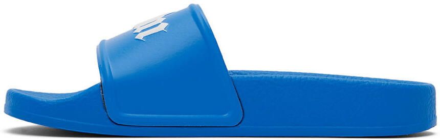 Palm Angels Kids Blue Pool Slides - Picture 3