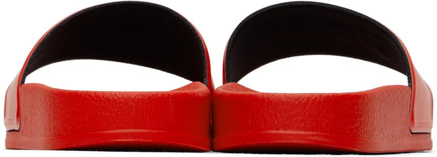 Palm Angels Kids Red Pool Big Kids Slides - Picture 2