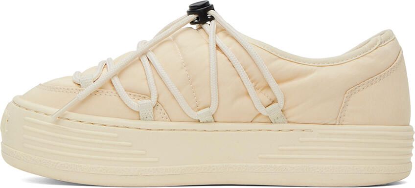Palm Angels Off-White Snow Puffed Sneakers - Picture 3