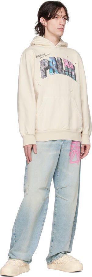 Palm Angels Off-White Snow Puffed Sneakers - Picture 4