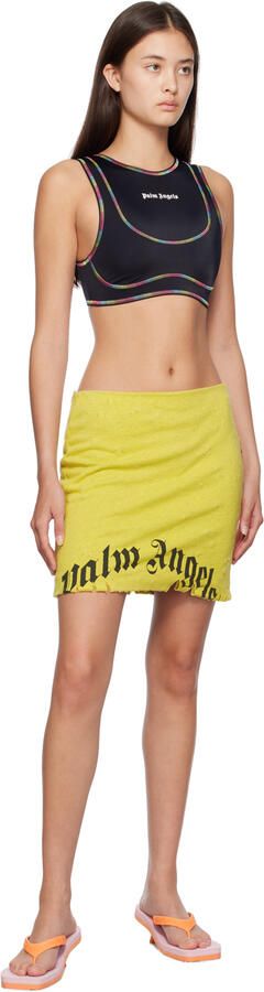 Palm Angels Pink & Orange Kitten Heeled Sandals - Picture 4