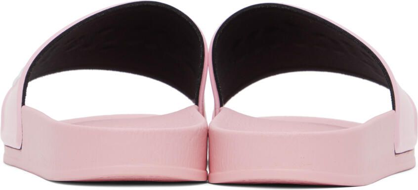 Palm Angels Black Embossed Slides