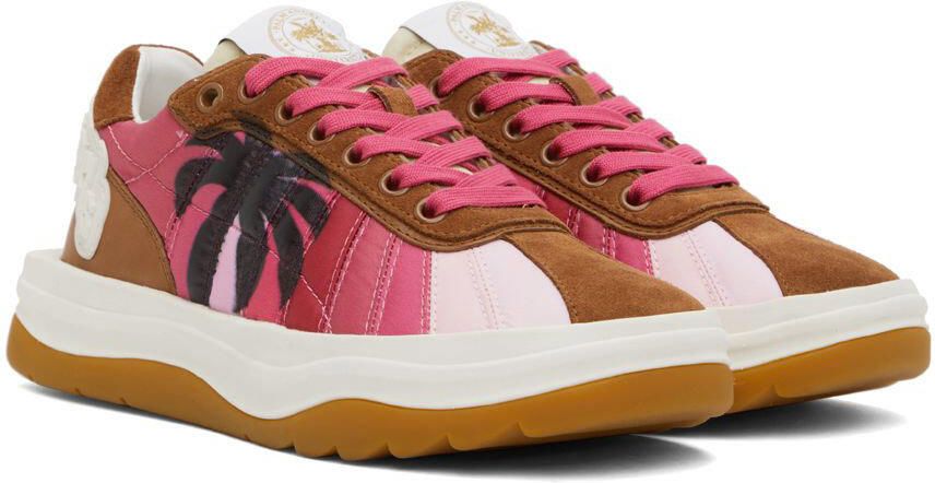 Palm Angels Pink Rainbow Sneakers - Picture 2