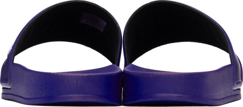 Palm Angels logo print slides Purple