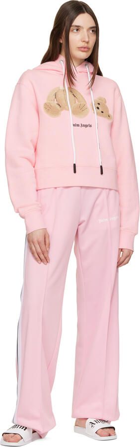 Palm Angels White Embossed Slides - Picture 3